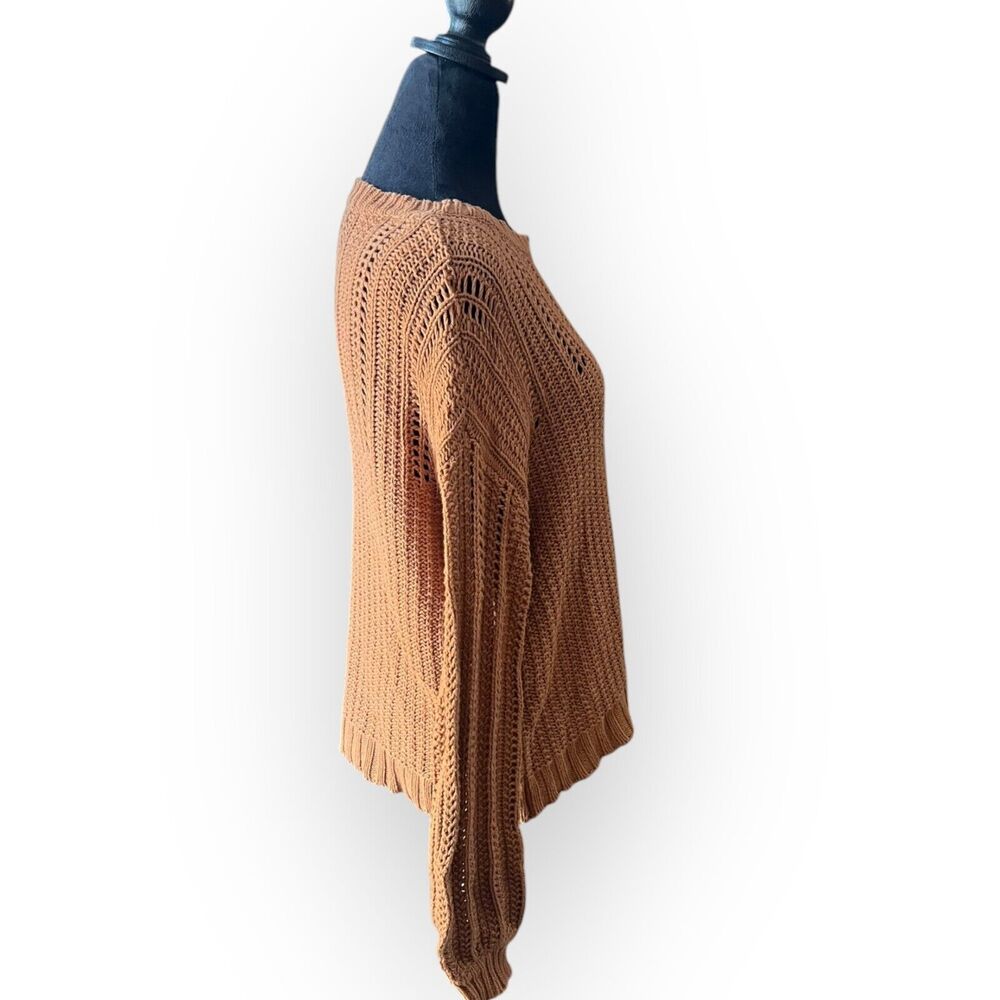 American Eagle Outfitters Women's Gold Chunky Knit Drop Shoulder Sweater Size S - Picture 7 of 13